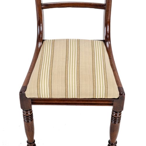 REGENCY BAR BACK MAHOGANY SET OF 6 DINING CHAIRS C1820 GEORGIAN GEORGE III IV - ADDITIONAL PHOTO 14