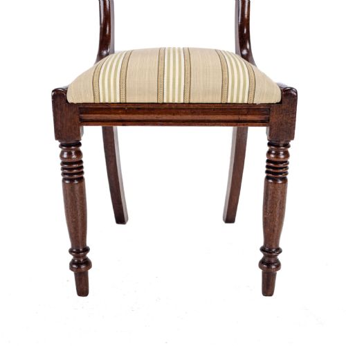 REGENCY BAR BACK MAHOGANY SET OF 6 DINING CHAIRS C1820 GEORGIAN GEORGE III IV - ADDITIONAL PHOTO 15
