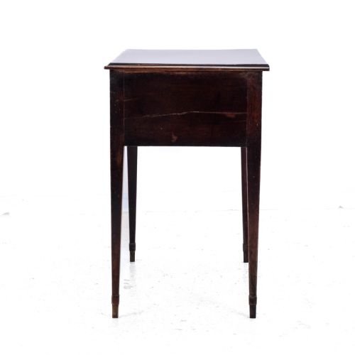 REGENCY LOWBOY MAHOGANY INLAID SIDE TABLE WITH DRAWERS C1810 GEORGIAN - ADDITIONAL PHOTO 5