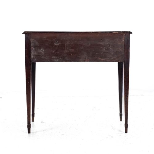 REGENCY LOWBOY MAHOGANY INLAID SIDE TABLE WITH DRAWERS C1810 GEORGIAN - ADDITIONAL PHOTO 15