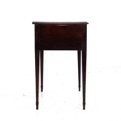 REGENCY LOWBOY MAHOGANY INLAID SIDE TABLE WITH DRAWERS C1810 GEORGIAN - ADDITIONAL PHOTO 16