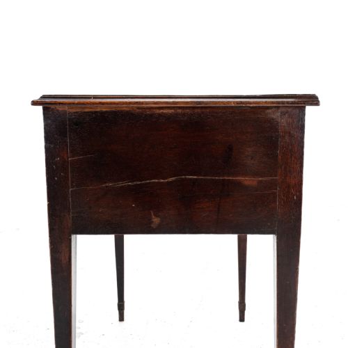 REGENCY LOWBOY MAHOGANY INLAID SIDE TABLE WITH DRAWERS C1810 GEORGIAN - ADDITIONAL PHOTO 18