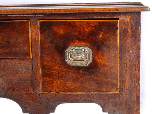 REGENCY LOWBOY MAHOGANY INLAID SIDE TABLE WITH DRAWERS C1810 GEORGIAN - ADDITIONAL PHOTO 23