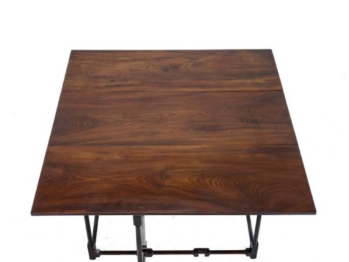 EDWARDIAN MAHOGANY SPIDER LEG PEMBROKE SMALL OCCASIONAL TABLE CIRCA 1910 IN GEORGIAN STYLE GEORGE III DROPLEAF GATELEG WINE SIDE - ADDITIONAL PHOTO 12