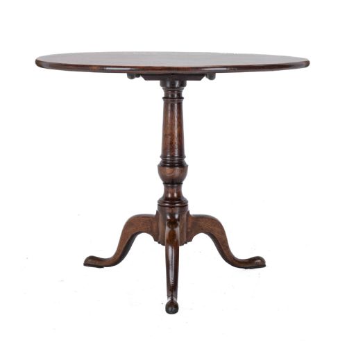 C18TH WELL FIGURED OAK TRIPOD SUPPER TABLE QUARTER SAWN BOOK MATCHED GEORGIAN GEORGE III COUNTRY - ADDITIONAL PHOTO 6