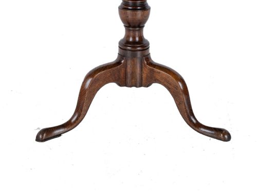 C18TH WELL FIGURED OAK TRIPOD SUPPER TABLE QUARTER SAWN BOOK MATCHED GEORGIAN GEORGE III COUNTRY - ADDITIONAL PHOTO 14