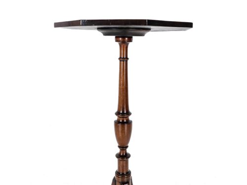 REGENCY ROSEWOOD CROSSBANDED MAHOGANY OCTAGONAL WINE TABLE C1810 GEORGIAN - ADDITIONAL PHOTO 9