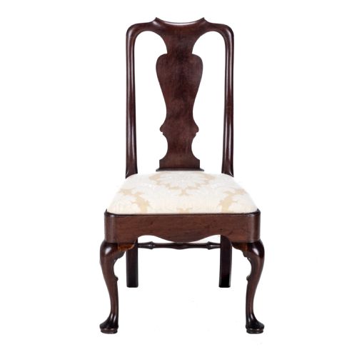 EARLY C18TH GEORGE I MAHOGANY SIDE CHAIR C1720 GEORGIAN QUEEN ANNE STYLE DINING - ADDITIONAL PHOTO 1