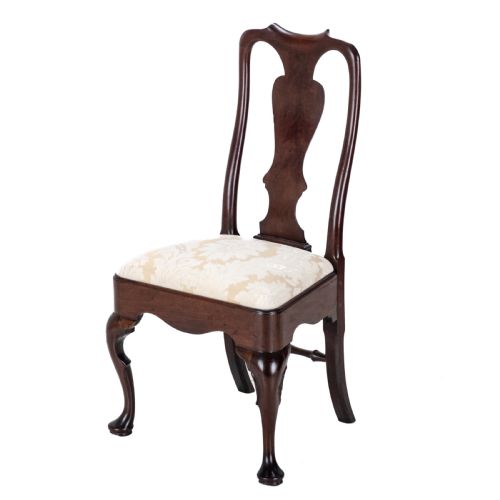 EARLY C18TH GEORGE I MAHOGANY SIDE CHAIR C1720 GEORGIAN QUEEN ANNE STYLE DINING - ADDITIONAL PHOTO 3