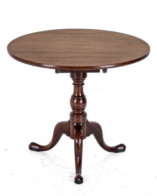 MID 18TH CENTURY GEORGIAN MAHOGANY BIRDCAGE TRIPOD TILTTOP SUPPER TABLE CIRCA 1760 GEORGE II II