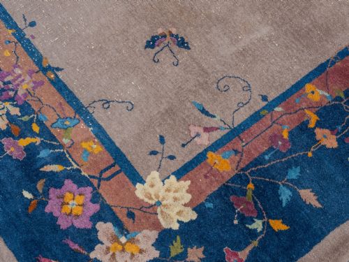 ART DECO WALTER NICHOLS CHINESE MUSHROOM CARPET 12' X 9' CIRCA 1920 363X276CM RUG - ADDITIONAL PHOTO 10