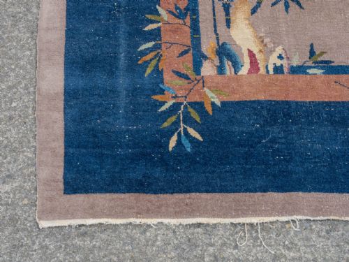 ART DECO WALTER NICHOLS CHINESE MUSHROOM CARPET 12' X 9' CIRCA 1920 363X276CM RUG - ADDITIONAL PHOTO 12