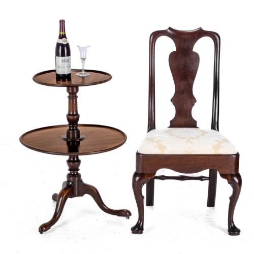 GEORGIAN MAHOGANY SMALL 2 TIER DUMB WAITER TRIPOD TABLE CIRCA 1800 GEORGE III 18TH 19TH CENTURY - ADDITIONAL PHOTO 1