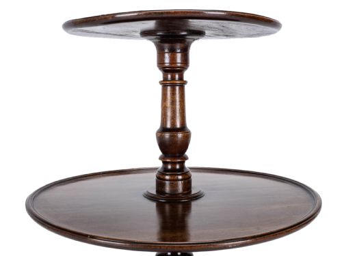 GEORGIAN MAHOGANY SMALL 2 TIER DUMB WAITER TRIPOD TABLE CIRCA 1800 GEORGE III 18TH 19TH CENTURY - ADDITIONAL PHOTO 10