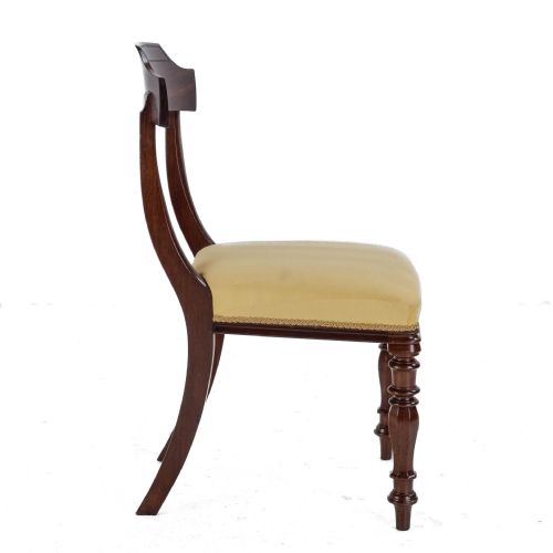 VICTORIAN SET OF 6 MAHOGANY BAR BACK UPHOLSTERED DINING CHAIRS CIRCA 1870 19TH CENTURY - ADDITIONAL PHOTO 24
