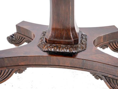 REGENCY ROSEWOOD CONSOLE FOLDOVER GAMES OR CARD TABLE CIRCA 1820 GEORGIAN EARLY 19TH CENTURY - ADDITIONAL PHOTO 19