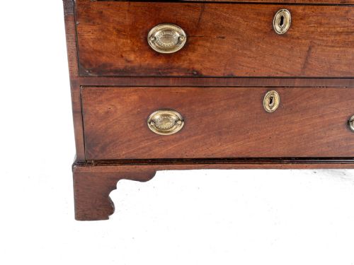 GEORGIAN LATE 18TH CENTURY MAHOGANY INLAID CADDY TOP SMALL CHEST OF DRAWERS GEORGE III - ADDITIONAL PHOTO 18