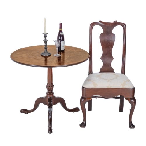 18TH CENTURY GEORGIAN MAHOGANY TRIPOD TILT TOP SUPPER TABLE WITH CARVED LEGS GEORGE III LAMP OCCASIONAL - ADDITIONAL PHOTO 1