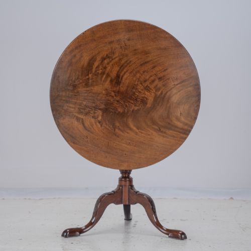 18TH CENTURY GEORGIAN MAHOGANY TRIPOD TILT TOP SUPPER TABLE WITH CARVED LEGS GEORGE III LAMP OCCASIONAL - ADDITIONAL PHOTO 6