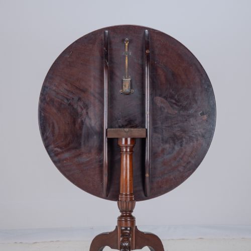18TH CENTURY GEORGIAN MAHOGANY TRIPOD TILT TOP SUPPER TABLE WITH CARVED LEGS GEORGE III LAMP OCCASIONAL - ADDITIONAL PHOTO 8