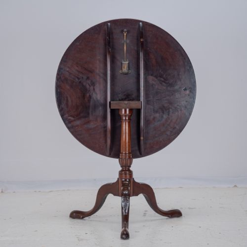 18TH CENTURY GEORGIAN MAHOGANY TRIPOD TILT TOP SUPPER TABLE WITH CARVED LEGS GEORGE III LAMP OCCASIONAL - ADDITIONAL PHOTO 9