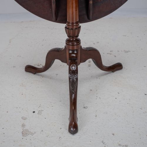 18TH CENTURY GEORGIAN MAHOGANY TRIPOD TILT TOP SUPPER TABLE WITH CARVED LEGS GEORGE III LAMP OCCASIONAL - ADDITIONAL PHOTO 10