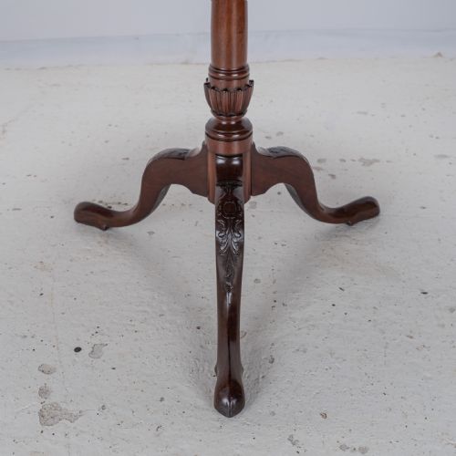 18TH CENTURY GEORGIAN MAHOGANY TRIPOD TILT TOP SUPPER TABLE WITH CARVED LEGS GEORGE III LAMP OCCASIONAL - ADDITIONAL PHOTO 12