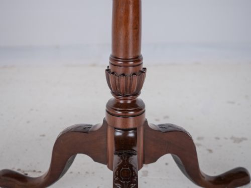 18TH CENTURY GEORGIAN MAHOGANY TRIPOD TILT TOP SUPPER TABLE WITH CARVED LEGS GEORGE III LAMP OCCASIONAL - ADDITIONAL PHOTO 13