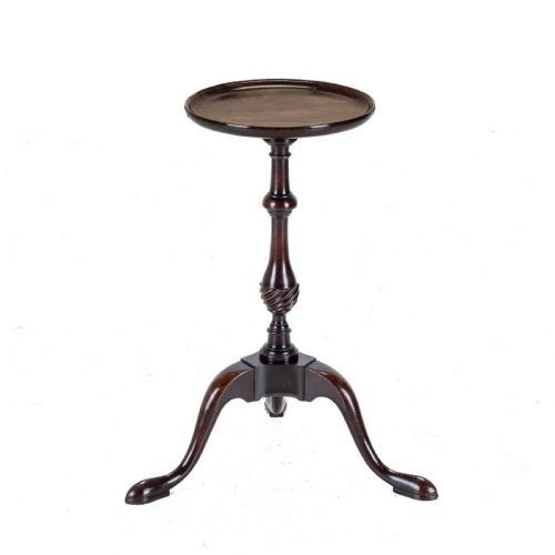 18TH CENTURY GEORGIAN MAHOGANY TRIPOD DISH TOP KETTLE STAND OR WINE TABLE GEORGE III SIDE OCCASIONAL SMALL - ADDITIONAL PHOTO 5