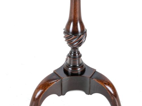 18TH CENTURY GEORGIAN MAHOGANY TRIPOD DISH TOP KETTLE STAND OR WINE TABLE GEORGE III SIDE OCCASIONAL SMALL - ADDITIONAL PHOTO 10