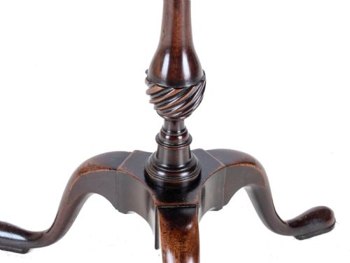 18TH CENTURY GEORGIAN MAHOGANY TRIPOD DISH TOP KETTLE STAND OR WINE TABLE GEORGE III SIDE OCCASIONAL SMALL - ADDITIONAL PHOTO 11