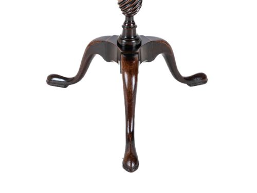 18TH CENTURY GEORGIAN MAHOGANY TRIPOD DISH TOP KETTLE STAND OR WINE TABLE GEORGE III SIDE OCCASIONAL SMALL - ADDITIONAL PHOTO 13