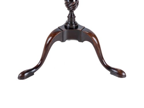 18TH CENTURY GEORGIAN MAHOGANY TRIPOD DISH TOP KETTLE STAND OR WINE TABLE GEORGE III SIDE OCCASIONAL SMALL - ADDITIONAL PHOTO 18