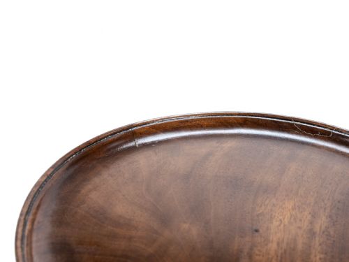 18TH CENTURY GEORGIAN MAHOGANY TRIPOD DISH TOP KETTLE STAND OR WINE TABLE GEORGE III SIDE OCCASIONAL SMALL - ADDITIONAL PHOTO 20