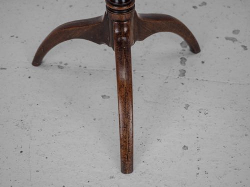 GEORGIAN MAHOGANY TRIPOD TILTTOP SIDE TABLE LATE 18TH CENTURY RECTANGULAR WINE OCCASIONAL - ADDITIONAL PHOTO 13