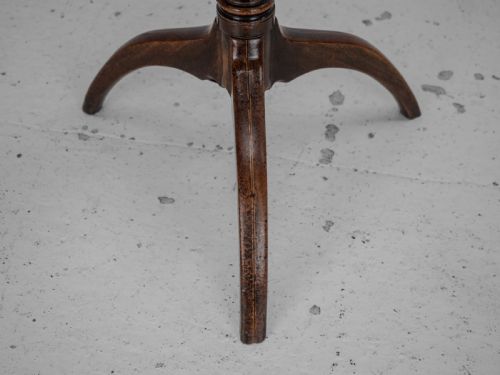 GEORGIAN MAHOGANY TRIPOD TILTTOP SIDE TABLE LATE 18TH CENTURY RECTANGULAR WINE OCCASIONAL - ADDITIONAL PHOTO 14