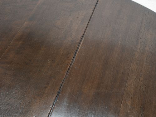LARGE DOUBLE GATELEG OAK COUNTRY DINING TABLE EARLY 18TH CENTURY 8 SEATER OVAL DROPLEAF GEORGIAN QUEEN ANNE GEORGE I - ADDITIONAL PHOTO 5