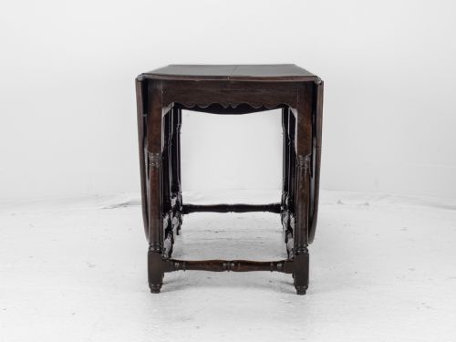 LARGE DOUBLE GATELEG OAK COUNTRY DINING TABLE EARLY 18TH CENTURY 8 SEATER OVAL DROPLEAF GEORGIAN QUEEN ANNE GEORGE I - ADDITIONAL PHOTO 23