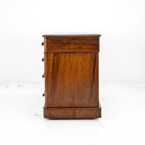 VICTORIAN MAHOGANY PEDESTAL DESK WITH LEATHER GILT SKIVER CIRCA 1880 LATE 19TH CENTURY - ADDITIONAL PHOTO 13