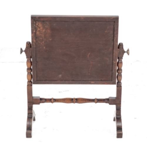 GEORGIAN MAHOGANY DRESSING TOILET MIRROR C1800 GEORGE III SWINGLOCK TILTING VANITY MIRROR - ADDITIONAL PHOTO 5