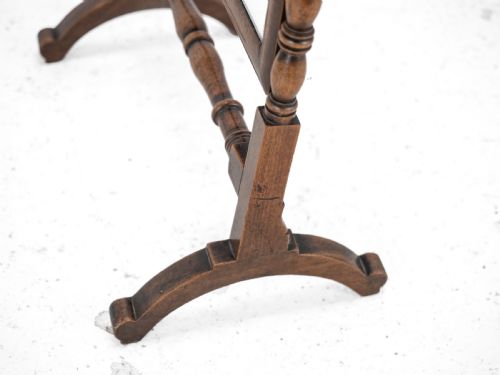 GEORGIAN MAHOGANY DRESSING TOILET MIRROR C1800 GEORGE III SWINGLOCK TILTING VANITY MIRROR - ADDITIONAL PHOTO 12