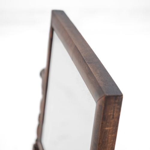 GEORGIAN MAHOGANY DRESSING TOILET MIRROR C1800 GEORGE III SWINGLOCK TILTING VANITY MIRROR - ADDITIONAL PHOTO 14