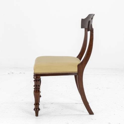 VICTORIAN SET OF SIX MAHOGANY BAR BACK DINING CHAIRS WITH UPHOLSTERED SEATS CIRCA 1870 19TH CENTURY - ADDITIONAL PHOTO 10