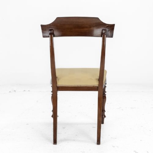VICTORIAN SET OF SIX MAHOGANY BAR BACK DINING CHAIRS WITH UPHOLSTERED SEATS CIRCA 1870 19TH CENTURY - ADDITIONAL PHOTO 11