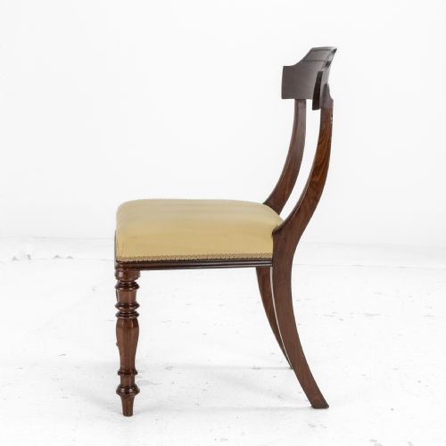 VICTORIAN SET OF SIX MAHOGANY BAR BACK DINING CHAIRS WITH UPHOLSTERED SEATS CIRCA 1870 19TH CENTURY - ADDITIONAL PHOTO 14