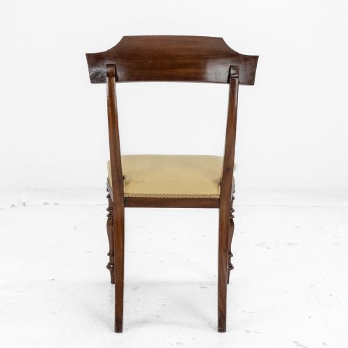 VICTORIAN SET OF SIX MAHOGANY BAR BACK DINING CHAIRS WITH UPHOLSTERED SEATS CIRCA 1870 19TH CENTURY - ADDITIONAL PHOTO 15