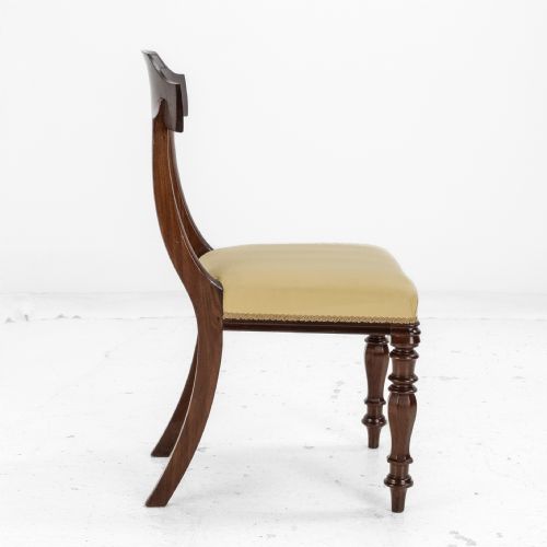VICTORIAN SET OF SIX MAHOGANY BAR BACK DINING CHAIRS WITH UPHOLSTERED SEATS CIRCA 1870 19TH CENTURY - ADDITIONAL PHOTO 16