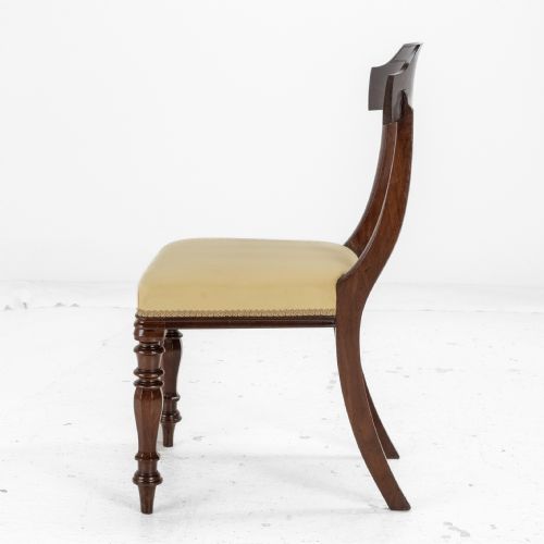 VICTORIAN SET OF SIX MAHOGANY BAR BACK DINING CHAIRS WITH UPHOLSTERED SEATS CIRCA 1870 19TH CENTURY - ADDITIONAL PHOTO 18