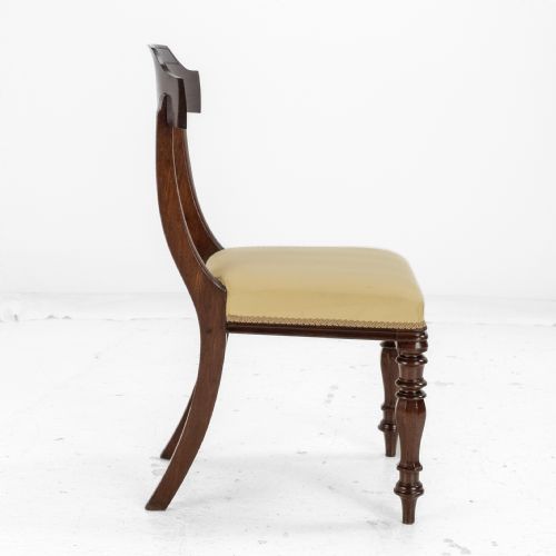 VICTORIAN SET OF SIX MAHOGANY BAR BACK DINING CHAIRS WITH UPHOLSTERED SEATS CIRCA 1870 19TH CENTURY - ADDITIONAL PHOTO 20
