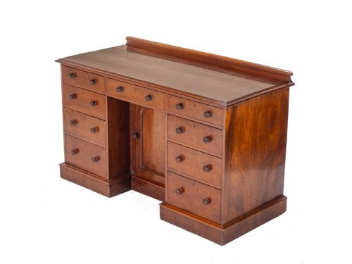 19TH CENTURY VICTORIAN MAHOGANY KNEEHOLE DESK CIRCA 1870 - ADDITIONAL PHOTO 8